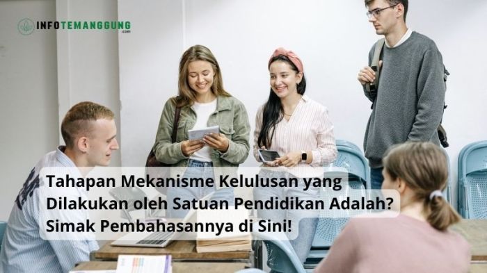 Tahapan mekanisme kelulusan yang dilakukan oleh satuan pendidikan adalah