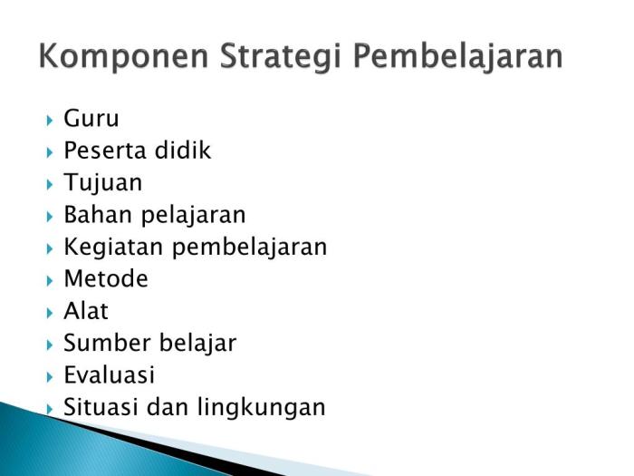 Strategi pembelajaran prinsip penggunaan