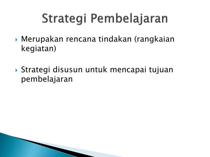 Macam macam strategi pembelajaran