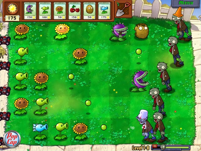 Game online zombie vs plants